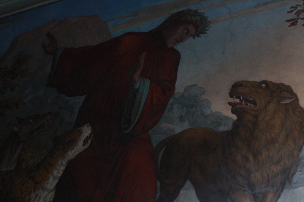 Dante e le tre fiere, Villa Giustiani Casino Massimo