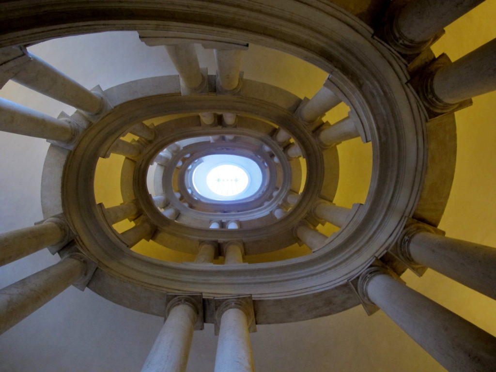 scalone del Borromini in Palazzo Barberini