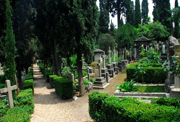 Il Cimitero acattolico, dove riposano i poeti