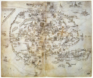 Mirabilia Urbis Romae, una cartina