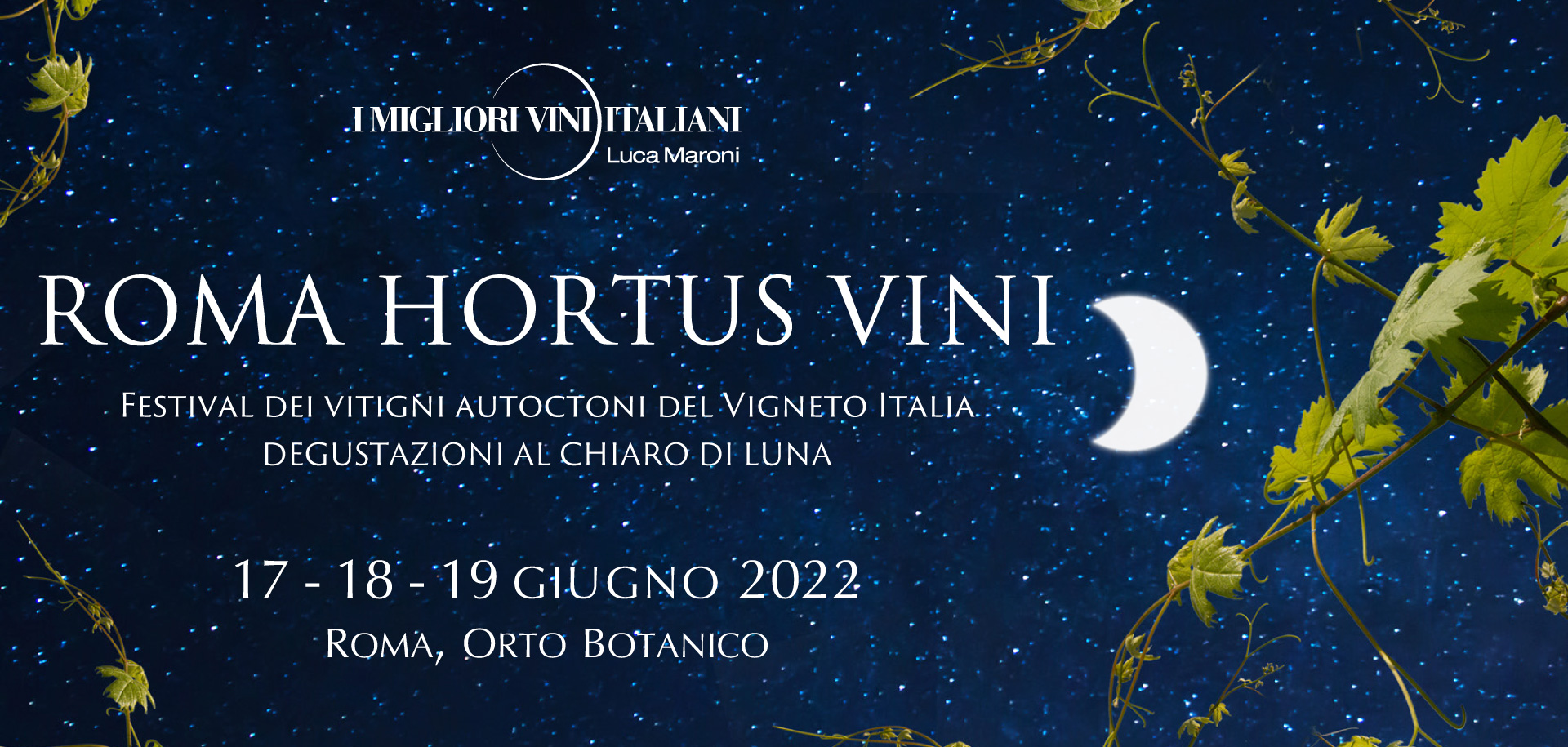 Roma Hortus Vini 2022 dal 17 al 19 giugno all’Orto Botanico