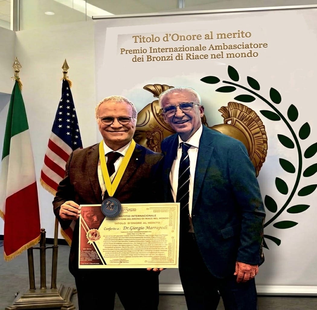 New York, a Giorgio Marrapodi e Antonio Errigo il titolo d’Onore al merito di “Ambasciatore dei Bronzi di Riace nel Mondo”